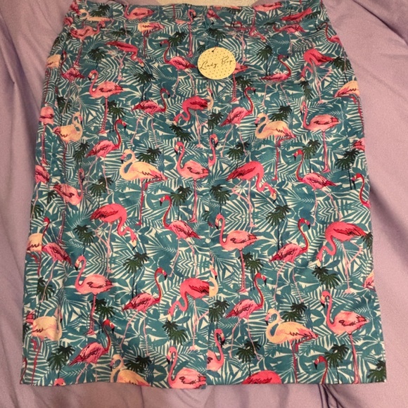Lindy Bop Naomi Flamingo Skirt UK 22 - Picture 3 of 6